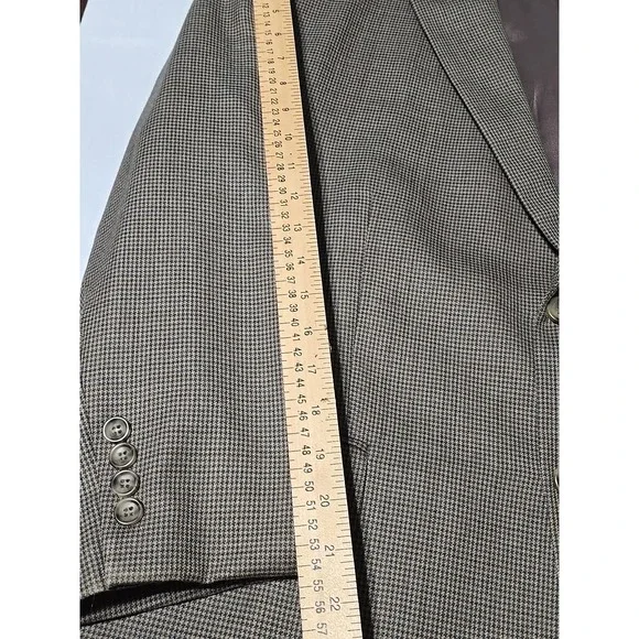 PRONTO UOMO BrownHerringbone PLATINUM WOOL SPORT COAT 50S blazer suit jacket